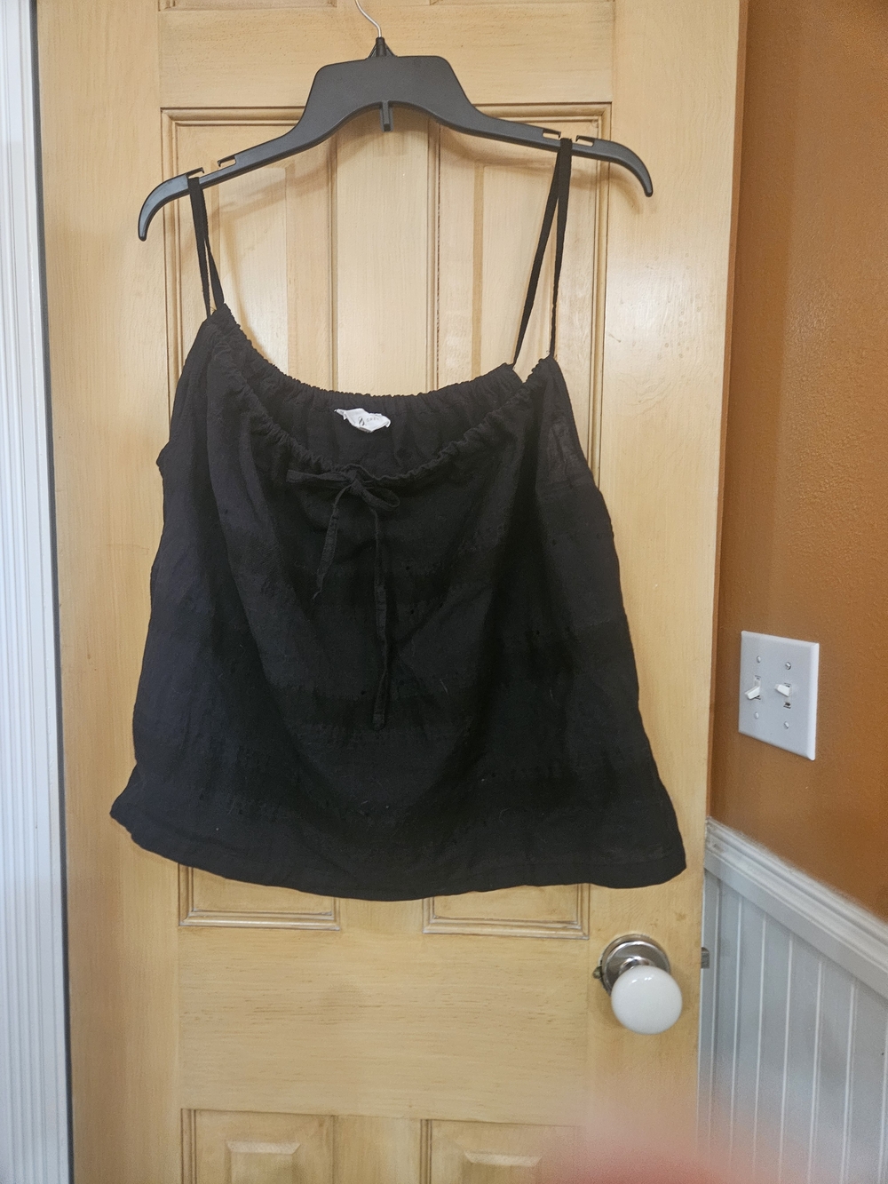 Lou & Grey Black Spaghetti Strap Women's Tank Top